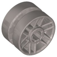 LEGO part Wheel 14mm D. x 9.9mm with Center Groove, Fake Bolts and 6 Double Spokes 11208