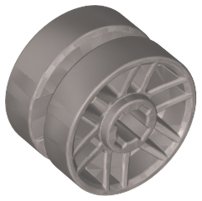 LEGO part Roue 14mm Diam. x 9.9mm avec Rainure Centrale, Faux Boulons et 6 Double Rayons (11208)