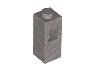LEGO part Steen, Modificada 1 x 1 x 2 con Agujero Cuadrado (15444)