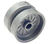 LEGO part Wheel 18mm D. x 12mm with Axle Hole and Stud, Solid Brake Rotor Lines 18976