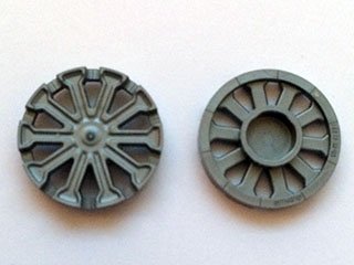 LEGO onderdeel Wheel Cover 10 Spoke T Shape - for Wheel 18976 (18979a)