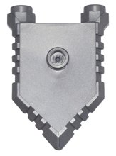 LEGO part Minifigure, Shield Pentagonal with Grooved Edges 22408