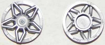 LEGO part Wheel Cover 5 Spoke Framed - for Wheel 18976 (29117b)