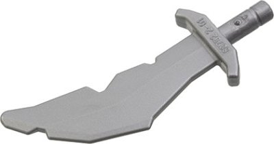 LEGO onderdeel Minifigure, Weapon Sword, Scimitar with Nicks (60752)