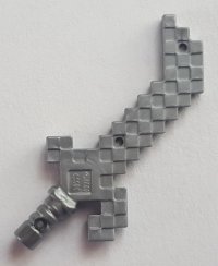 LEGO part Minifigure, Weapon Cutlass Pixelated (Minecraft) 65505d