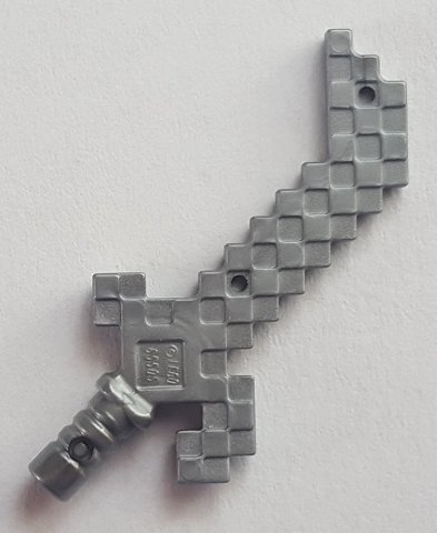 LEGO part Minifigure, Weapon Cutlass Pixelated (Minecraft) (65505d)