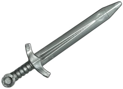 LEGO part Minifigure, Weapon Sword, Greatsword Pointed with Upturned Crossguard (66964)