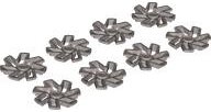 LEGO part Wheel Cover 7 Spoke Rimless Left and Right for Wheel 72206pb01, 8 in Bag - 4 of Each (Multipack) 6824