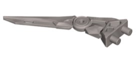LEGO onderdeel Hero Factory Weapon, Claw / Spike - Flexible Rubber (92235)