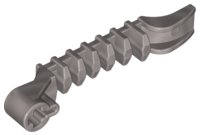 LEGO part Projectile Launcher Part, Hero Factory Zamor Sphere Launcher - Bottom Half with Axle Hole 1 x 7 98564
