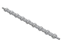 LEGO part Hero Factory Weapon, Ammo Belt 19L with Bar Ends - Flexible Rubber 98567