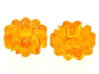 LEGO part Clikits, Icon Flower 10 Petals 2 x 2 Small with Hole, Polished (Transparent Colors Only) 46283