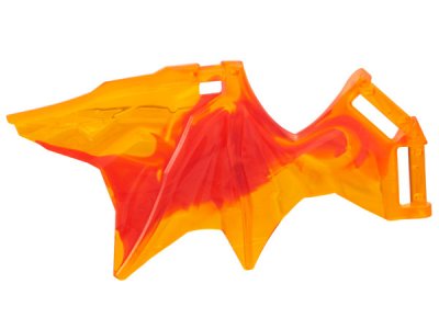 LEGO part Dragon Wing 11 x 5 with Bar Handles with Marbled Red Pattern (4899pb01)