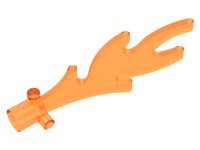 LEGO part Wave Rounded Straight with Bar End and Small Pins (Castle Dragon Flame / Seaweed / Water) 6126