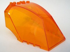 LEGO onderdeel Windscreen 8 x 6 x 4 with Locking Dual 2 Fingers (62694)