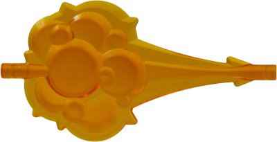 LEGO part Wave Rounded Straight Tapered with Bar Ends (Cloud / Wind Gusts / Smoke) (6958)