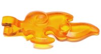 LEGO part Wave Rounded Straight Small with Clip End (Flame) 80519