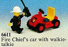 LEGO part Fire Chief's Car 6611-1