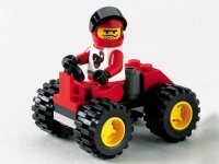LEGO part Red Four Wheel Driver 6619-1
