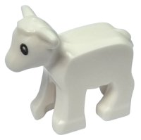 LEGO part Agnello con Occhi Neri e Motivo Pupille Bianche 1569pb01