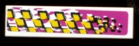 LEGO part Tile 1 x 4 with Racers Pattern Model Right Side (Adesivo) - Set 8131 2431pb0054R