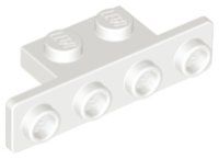 LEGO part Staffa 1 x 2 - 1 x 4 con Angoli Arrotondati 2436b