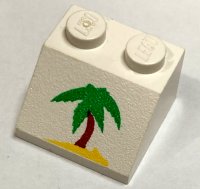 LEGO part Schräge 45 2 x 2 con Pattern Albero di Palma 3039pb022