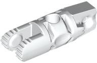 LEGO part Cilindro Cardine 1 x 3 Bloccante con 1 Dito e 2 Dita alle Estremità, 9 Denti, con Foro 30554b