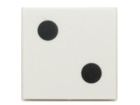 LEGO part Piastrella 2 x 2 con Modello 2 Punti Neri 3068pb0192