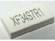 LEGO part Piastrella 1 x 2 with 'XFxxxxxx' Exo-Code Pattern 3069pb0078