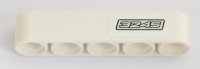 LEGO part Technic, Liftarm Thick 1 x 5 with Silver '3245' Pattern Model Right Side (Sticker) - Set 42043 32316pb027R
