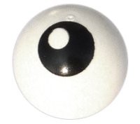 LEGO part Technic Ball Joint with Black Eye with Pupil on Top Left Side Pattern 32474pb002