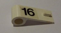 LEGO part Door 1 x 3 x 1 Left with Number 16 Pattern (Sticker) - Set 6634 3822pb010