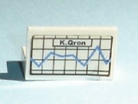 LEGO part Panel 1 x 2 x 1 with Graph and 'K. Qron' Pattern (Sticker) - Set 7892 4865pb027