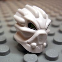 LEGO part Minifigure, Head, Modified Bionicle Inika Toa Matoro Pattern 54274pb01