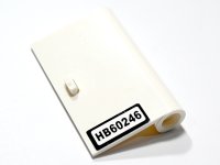 LEGO part Door 1 x 3 x 4 Right - Open Between Top and Bottom Hinge with 'HB60246' Pattern (Sticker) - Set 60246 58380pb19