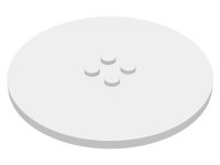 LEGO part Tile, Round 8 x 8 with 4 Studs in Center 6177