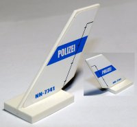 LEGO part Tail Shuttle with 'POLIZEI' and 'NN-7741' Pattern on Both Sides (Stickers) - Set 7741 6239pb016