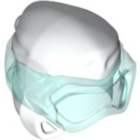 LEGO part Minifigure, Headgear Ninjago Wrap Type 8 with Trans-Light Blue Scuba Diver Mask Pattern 77151pb01