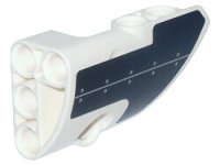 LEGO part Technic, Panel Fairing # 2 Small Smooth Short, Side B with Black Panel with Rivets Pattern (Sticker) - Set 42025 87086pb029