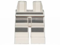 LEGO part Hips and Legs with Dark Bluish Gray Prison Stripes Pattern 970c00pb0466
