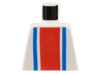 LEGO part Torso Vertical Striped Red/Blue Pattern 973p01