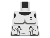 LEGO part Torso SW Armor Scout Trooper Pattern (Dark Gray Accents) 973pse