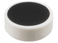LEGO part Tile, Round 1 x 1 with Very Large Black Circle Pattern 98138pb450