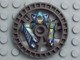 LEGO part Technic, Disk 5 x 5 - RoboRider Talisman Wheel, Stunner Mold with Robot Pattern 32359pb01