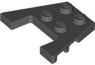LEGO onderdeel Wedge, Plate 3 x 4 with Stud Notches 48183