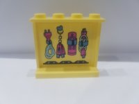 LEGO part Panel 1 x 4 x 3 with Side Supports - Hollow Studs with Plug and Flash Drives Pattern (Sticker) - Set 41329 60581pb116