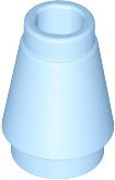 LEGO part Cone 1 x 1 with Top Groove 4589b