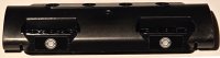 LEGO part Technic, Panel Curved 11 x 3 with 10 Pin Holes through Panel Surface with 2 Silver Lights Pattern (Stickers) - Set 42111 11954pb016