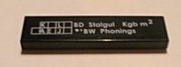 LEGO onderdeel Tegel 1 x 4 met 'BD Stalgul Kgb m² BW Phonings' Patroon (Sticker) - Set 7898 2431pb0158L